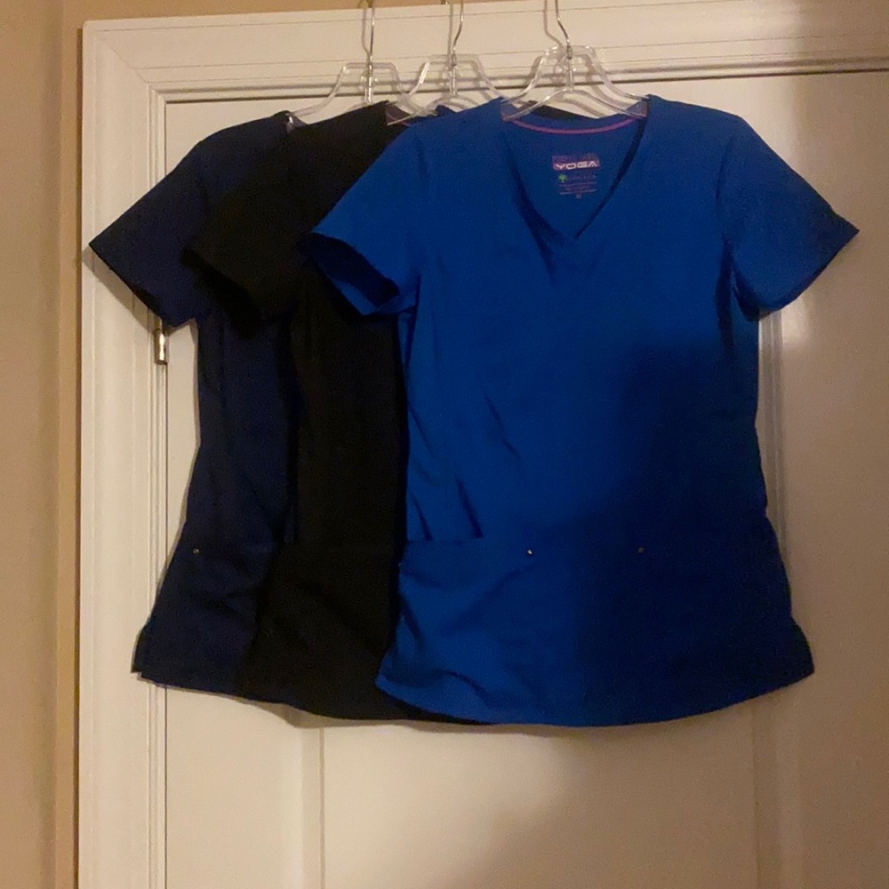 Purple Label Yoga Scrub Tops
